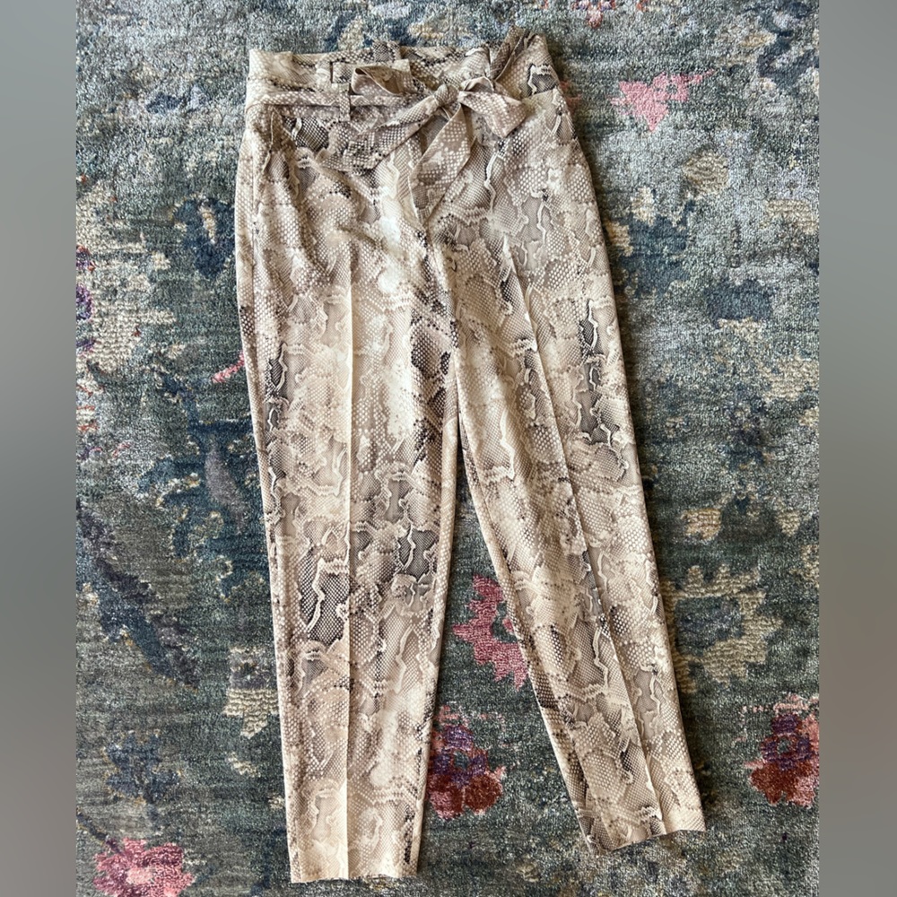 WHBM Snake Print Trouser Pants